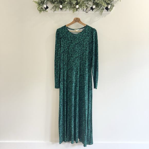 Boden Dresses & Skirts - Boden Green And Blue Floral Maxi Jersey Dress 10L AA5028